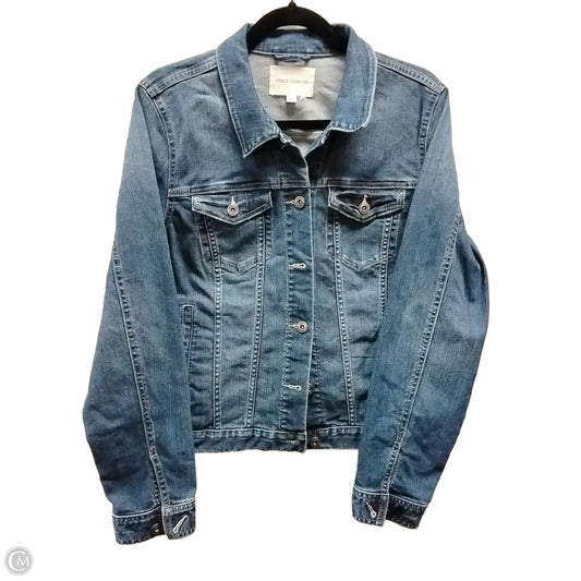 Jacket Denim By Vince Camuto In Blue Denim, Size: L