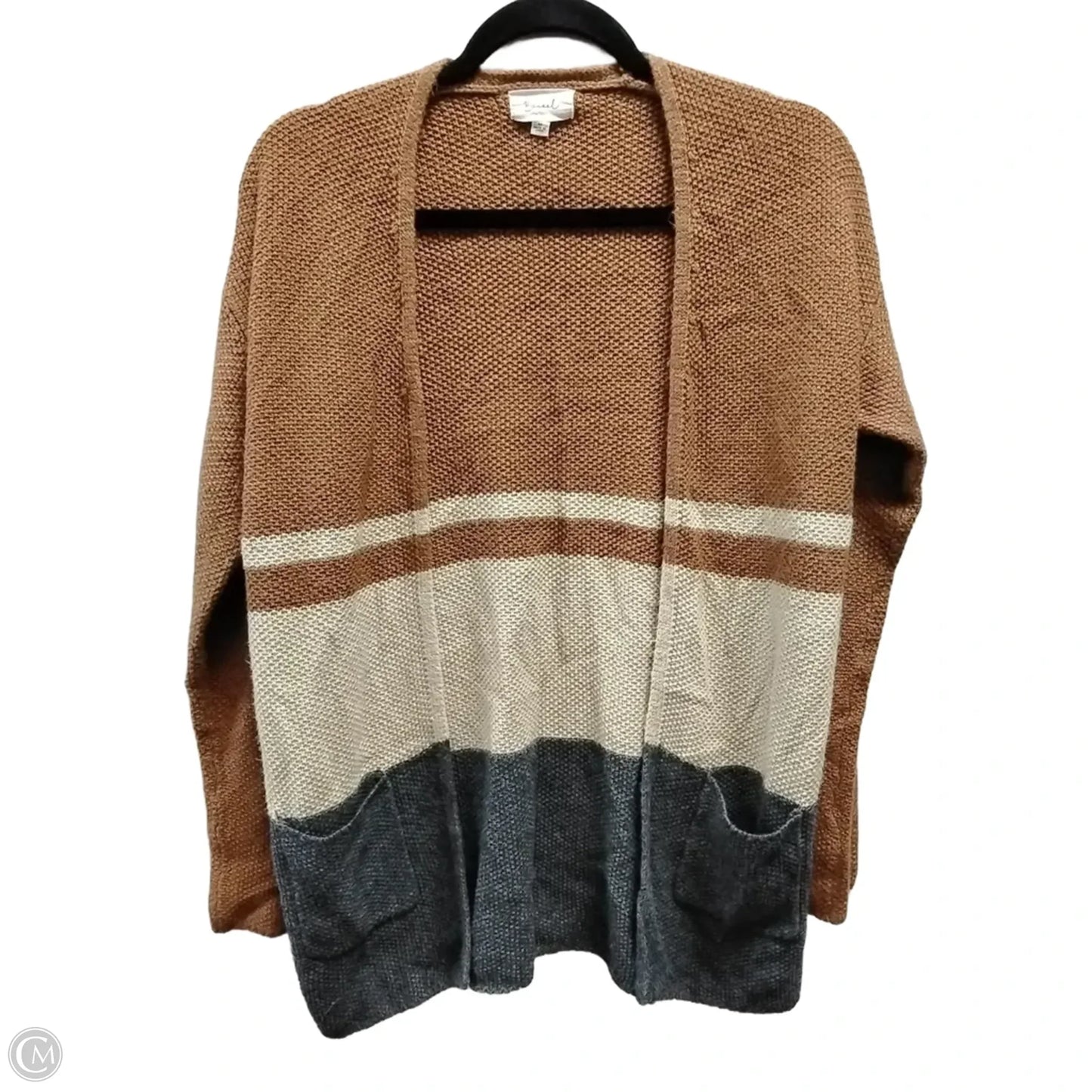 Cardigan By Be Cool In Striped Pattern, Size: M