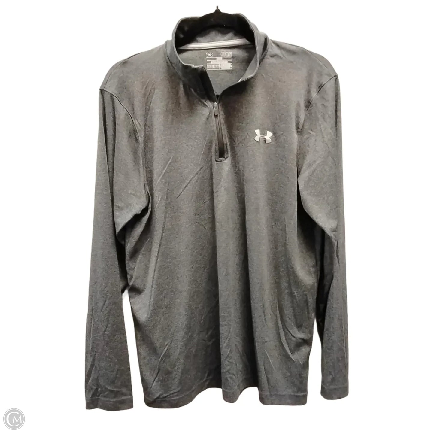 Athletic Sweatshirt Collar By Under Armour In Grey, Size: M