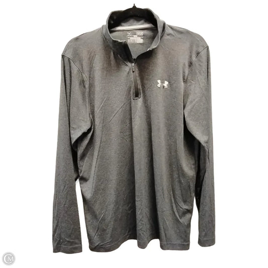 Athletic Sweatshirt Collar By Under Armour In Grey, Size: M