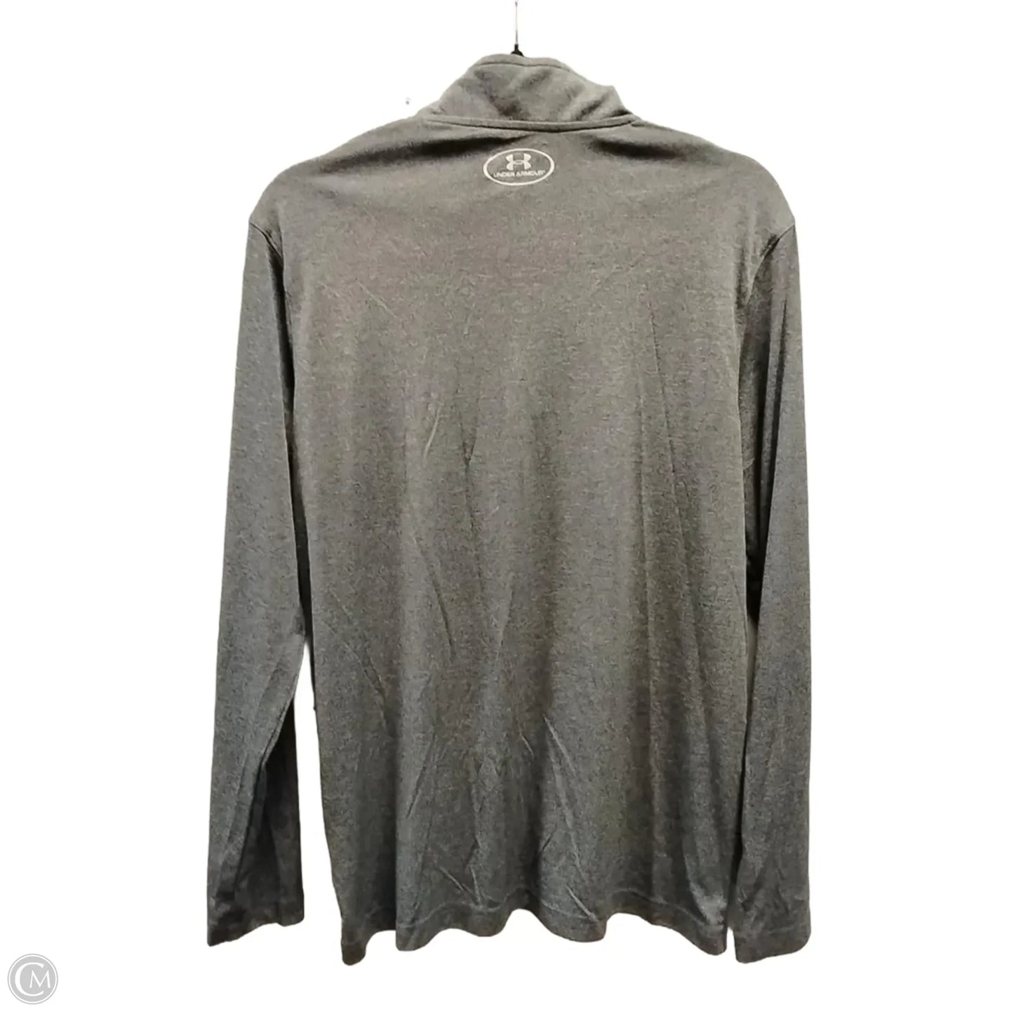Athletic Sweatshirt Collar By Under Armour In Grey, Size: M
