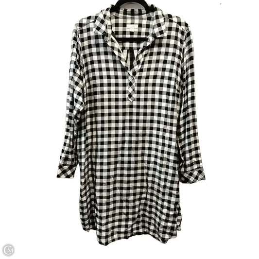 Dress Casual Short By J. Jill In Plaid Pattern, Size: L
