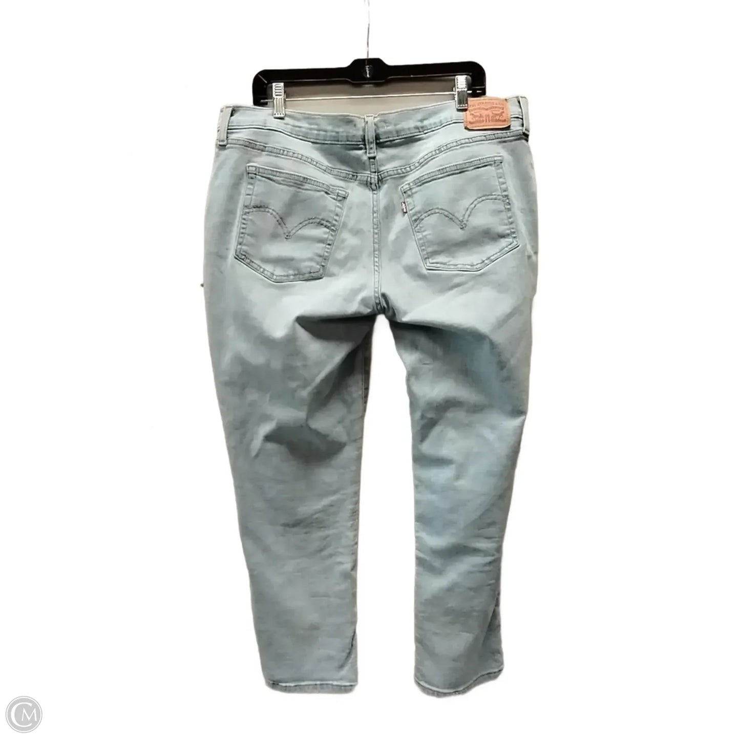 Jeans Boyfriend By Levis In Blue Denim, Size: 14