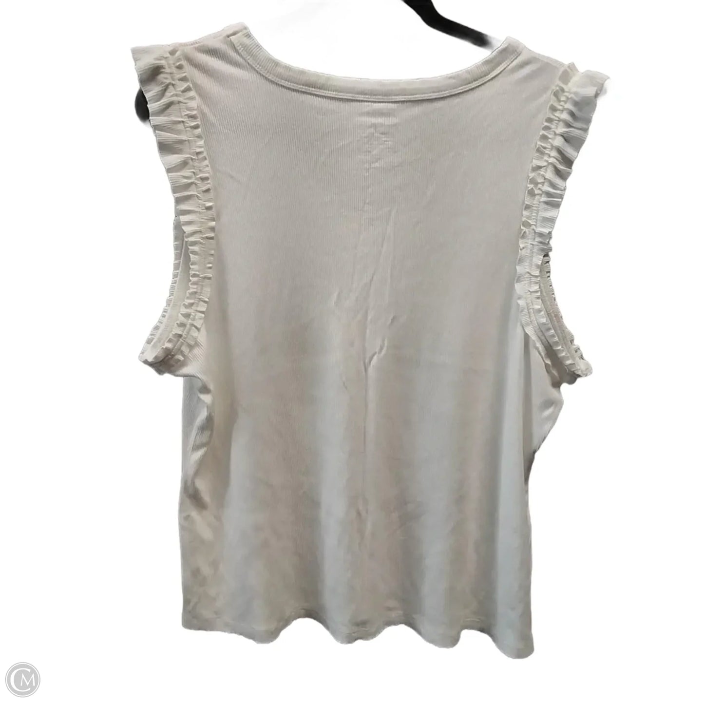 Top Short Sleeve By Nine West In White, Size: Xxl