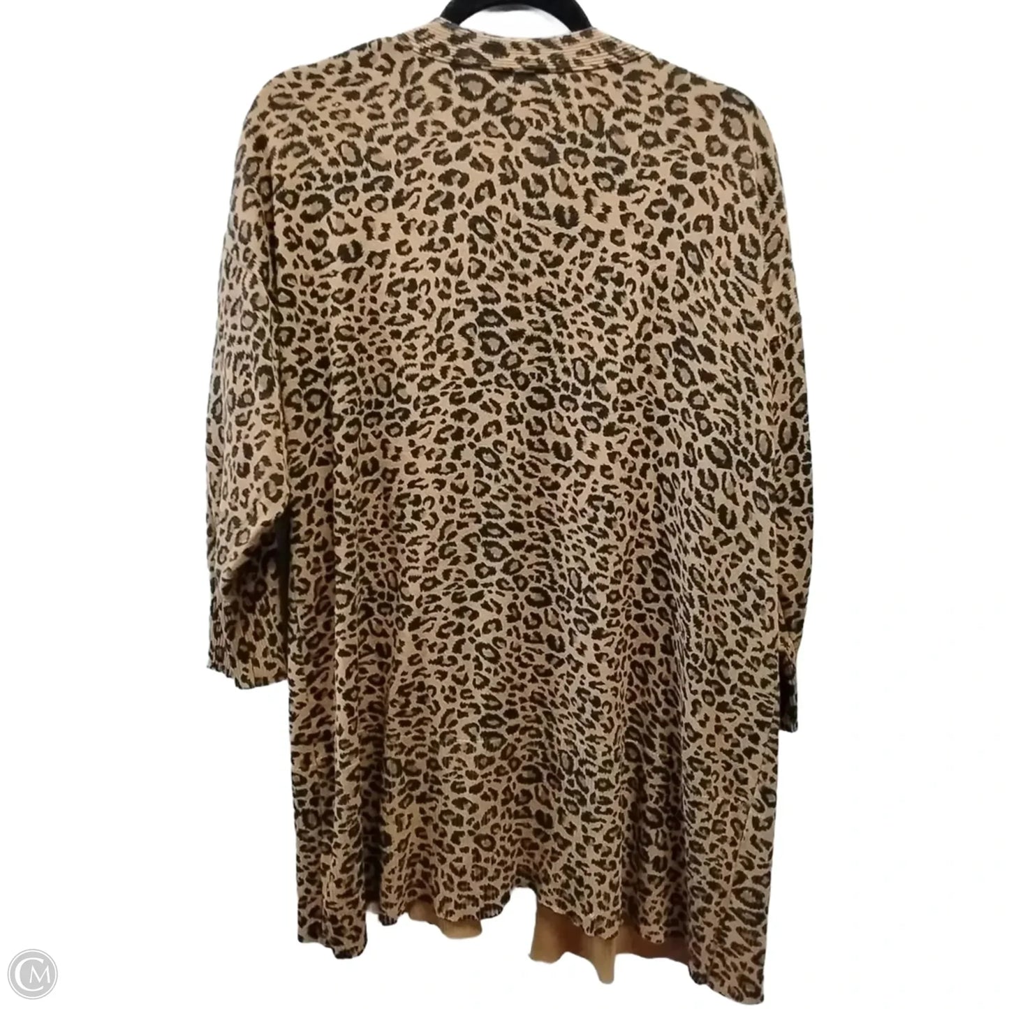 Cardigan By Terra & Sky In Animal Print, Size: 1x
