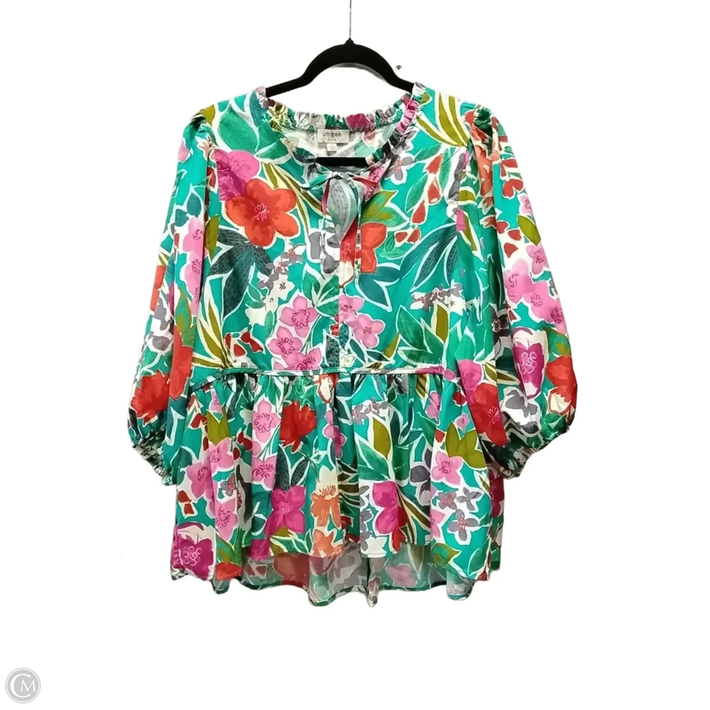 Top Long Sleeve By Umgee In Floral Print, Size: L