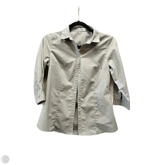 Top 3/4 Sleeve By Clothes Mentor In Grey, Size: S