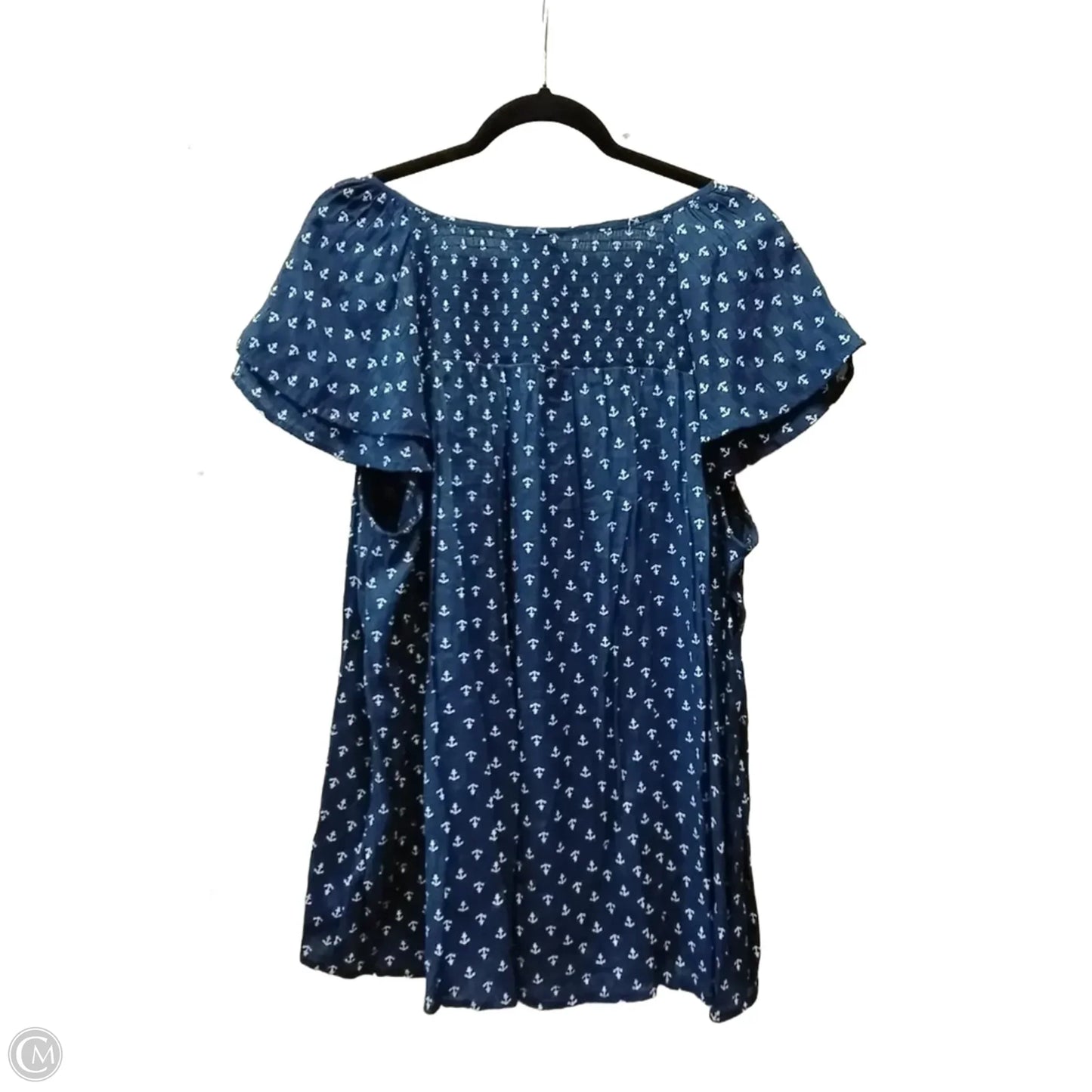 Top Short Sleeve By Westport In Blue, Size: 3x