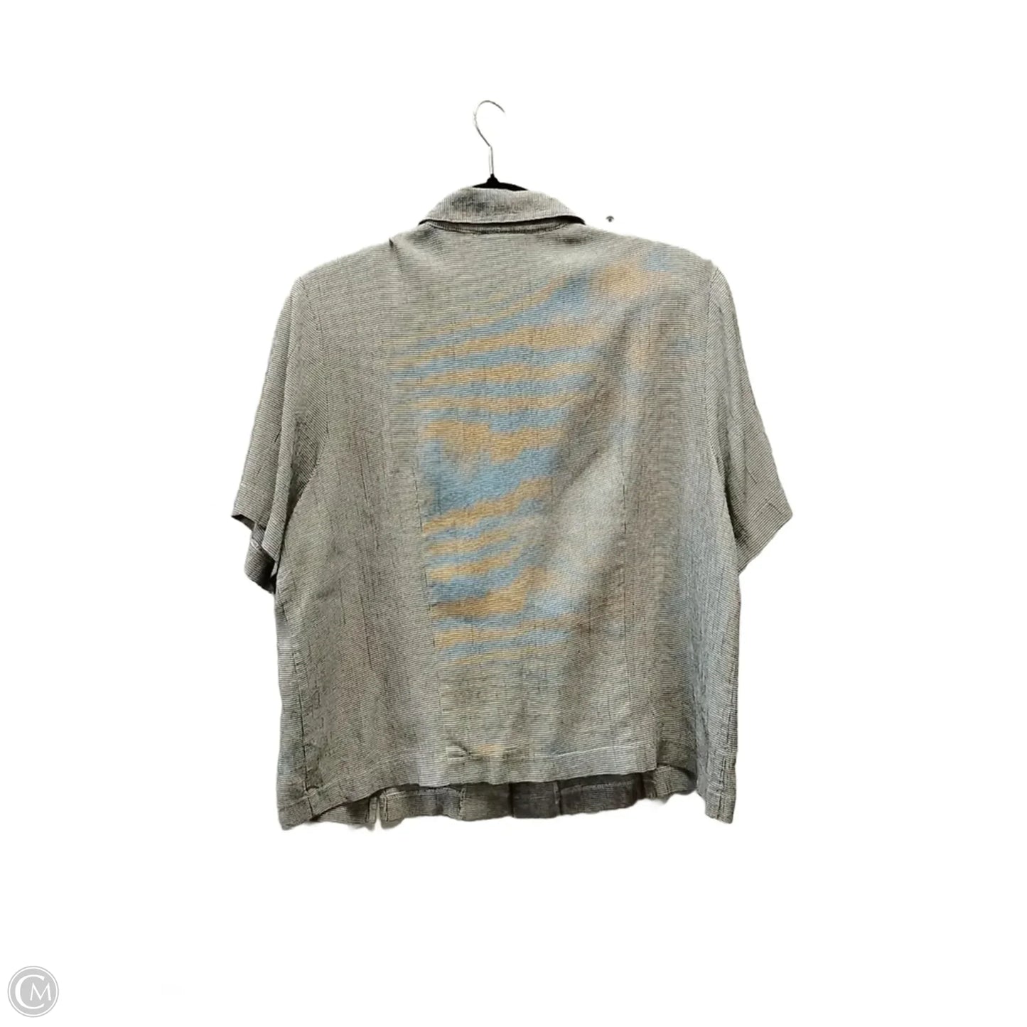 Top Short Sleeve By Clothes Mentor In Plaid Pattern, Size: Xl