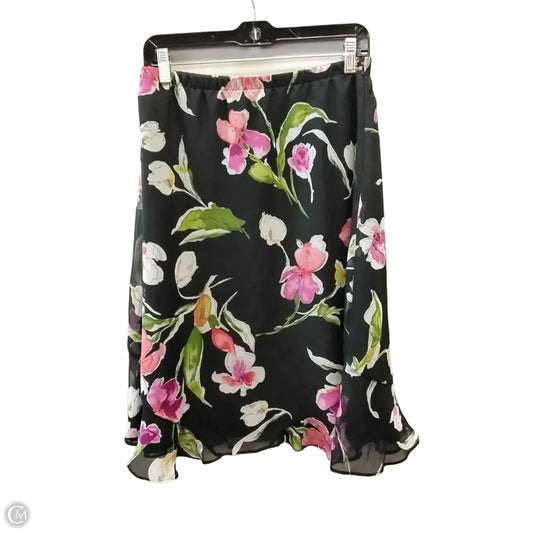 Skirt Midi By Notations In Floral Print, Size: M