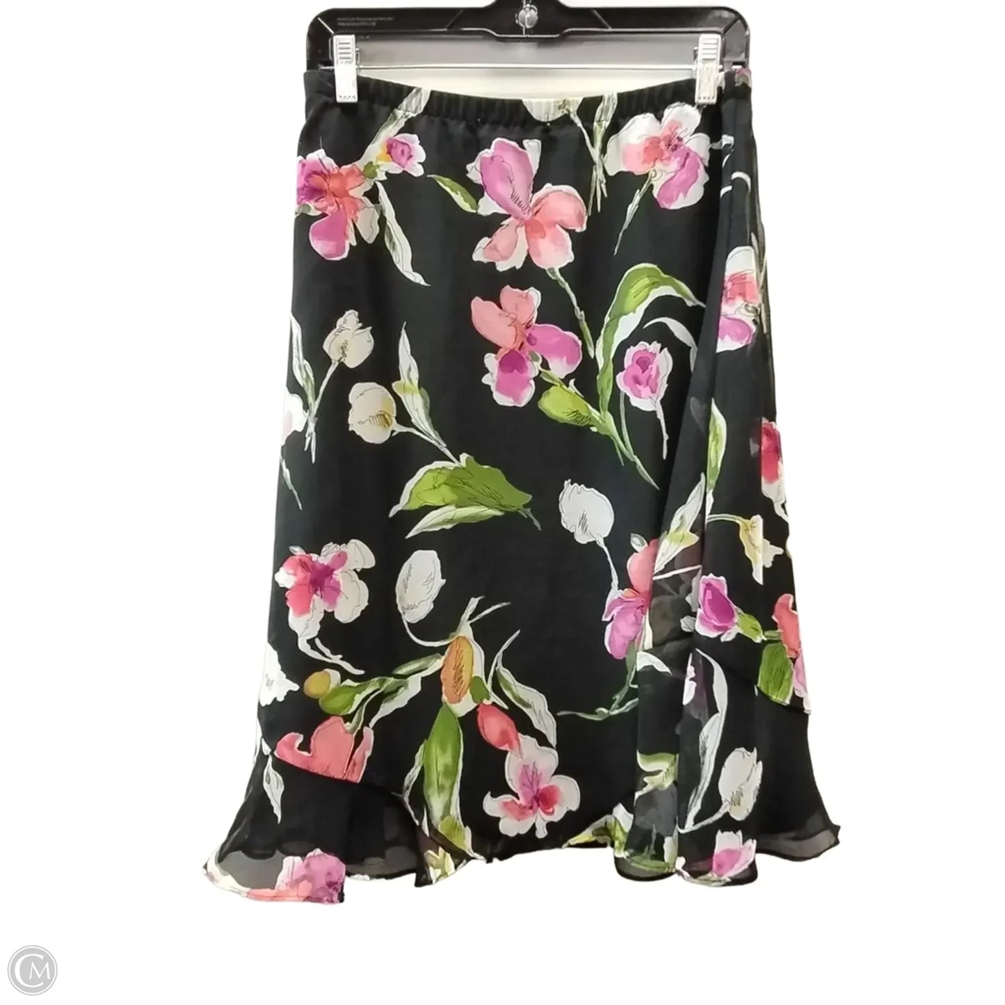 Skirt Midi By Notations In Floral Print, Size: M