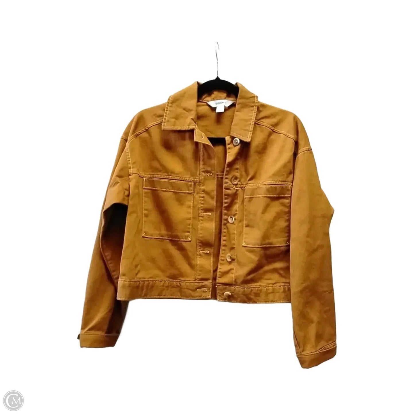 Jacket Denim By Old Navy In Orange, Size: S
