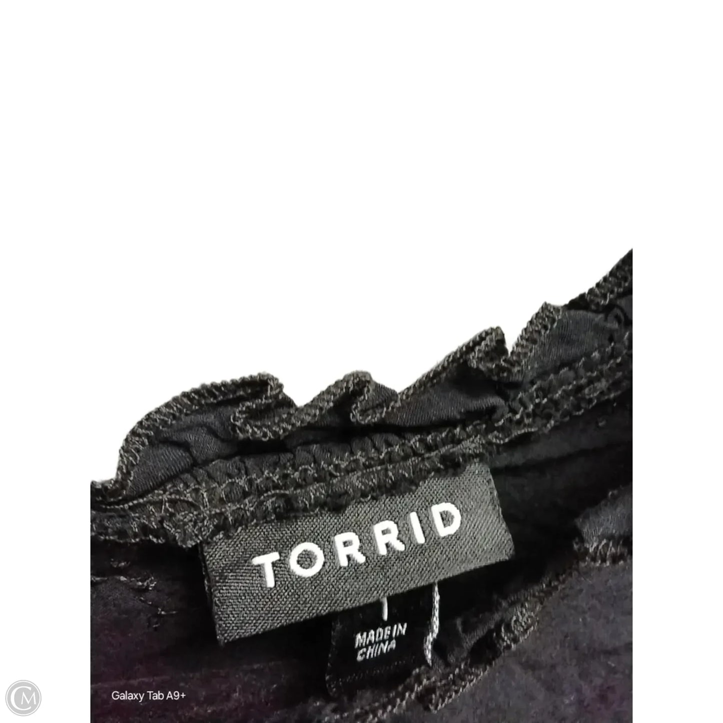 Top Short Sleeve By Torrid In Black, Size: 1x