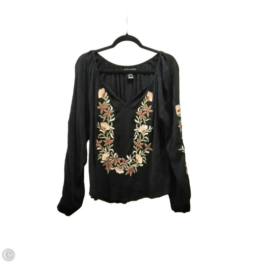 Top Long Sleeve By Karen Kane In Floral Print, Size: M