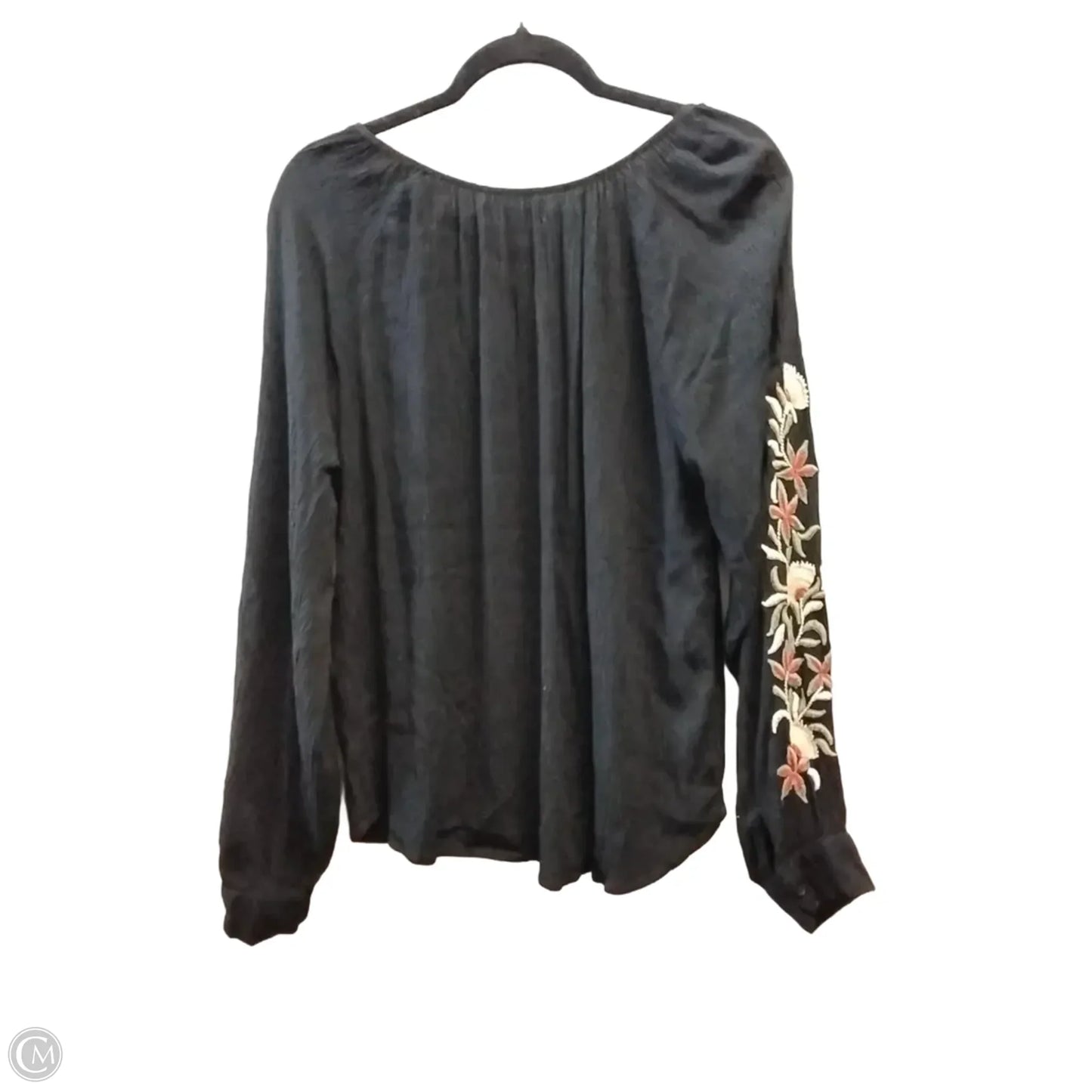 Top Long Sleeve By Karen Kane In Floral Print, Size: M