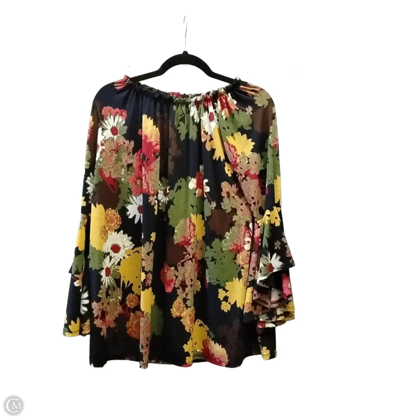 Blouse Long Sleeve By Honeyme In Floral Print, Size: S