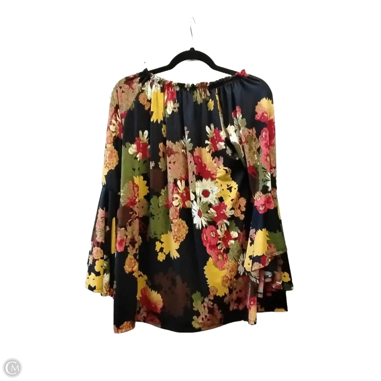 Blouse Long Sleeve By Honeyme In Floral Print, Size: S
