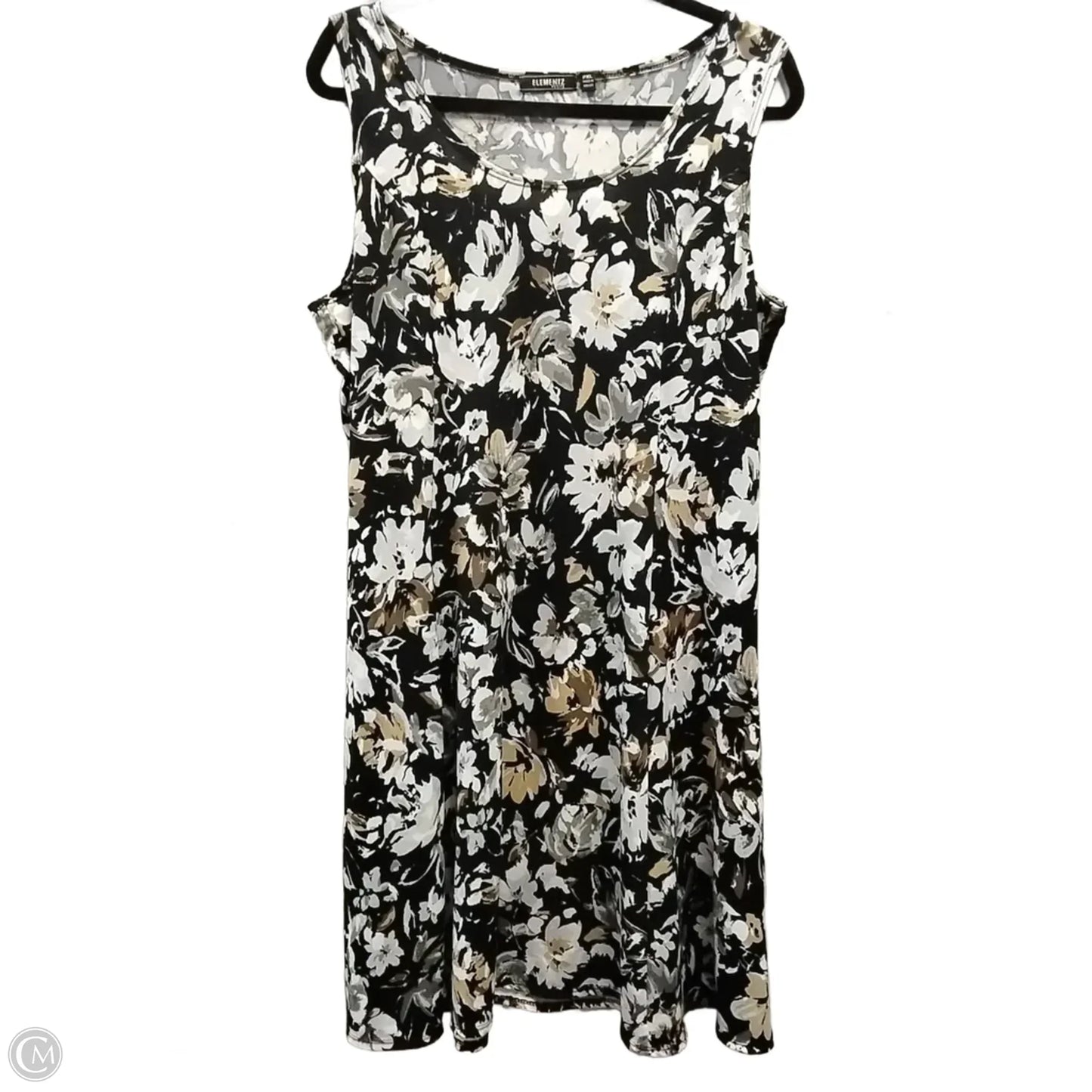 Dress Casual Midi By Elementz In Floral Print, Size: Xlp