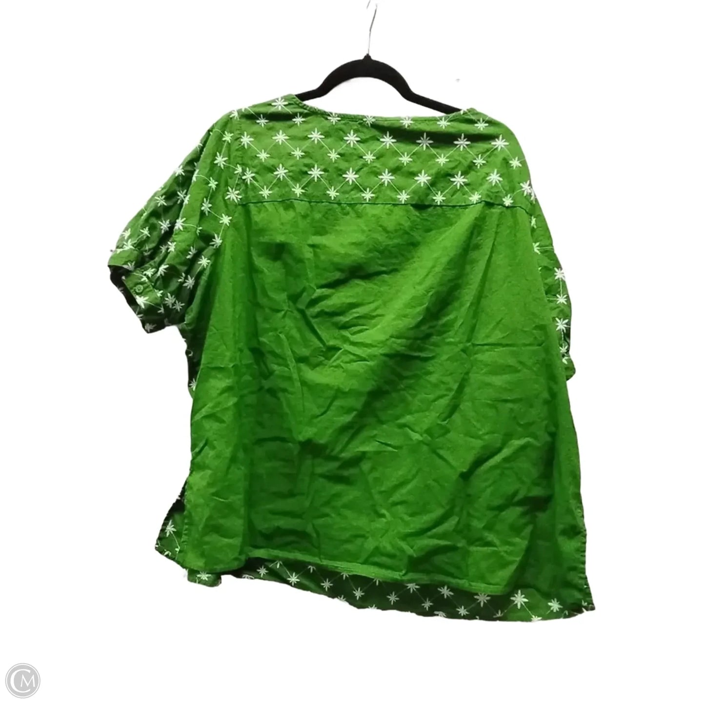 Top Short Sleeve By Lane Bryant In Green, Size: 18