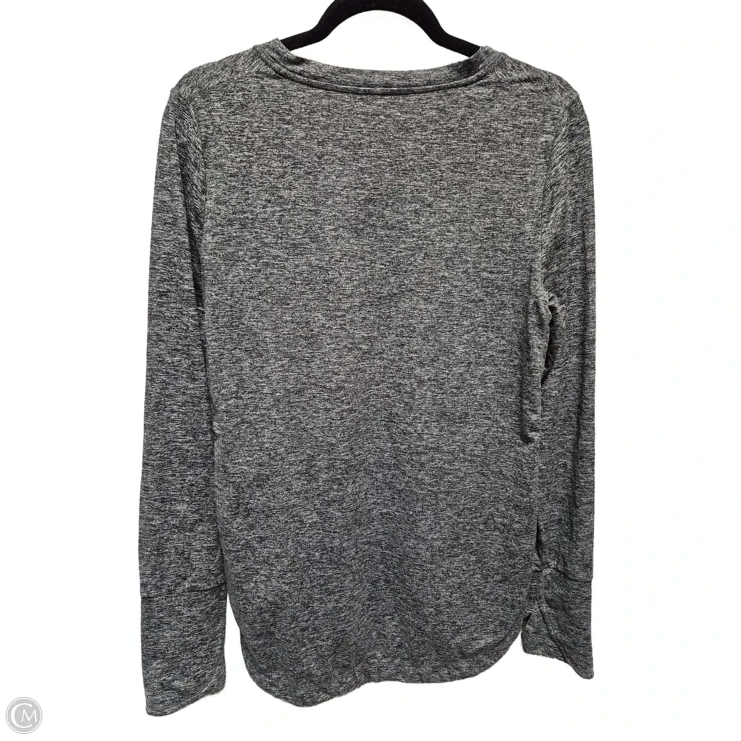 Athletic Top Long Sleeve Collar By Athleta In Grey, Size: M