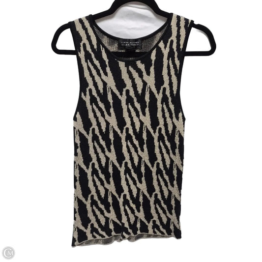 Top Sleeveless By Linda Allard In Zebra Print, Size: S