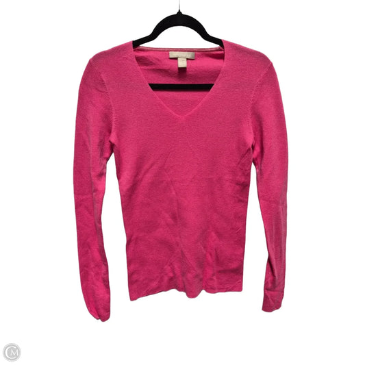 Top Long Sleeve By Banana Republic In Pink, Size: M