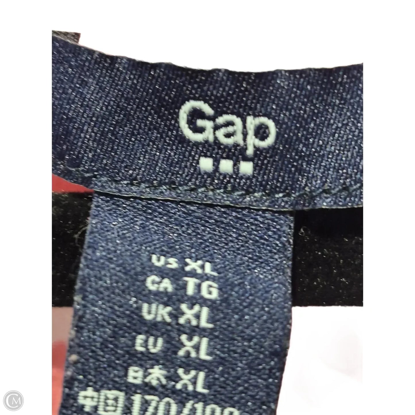 Blouse Long Sleeve By Gap In Geometric Pattern, Size: Xl