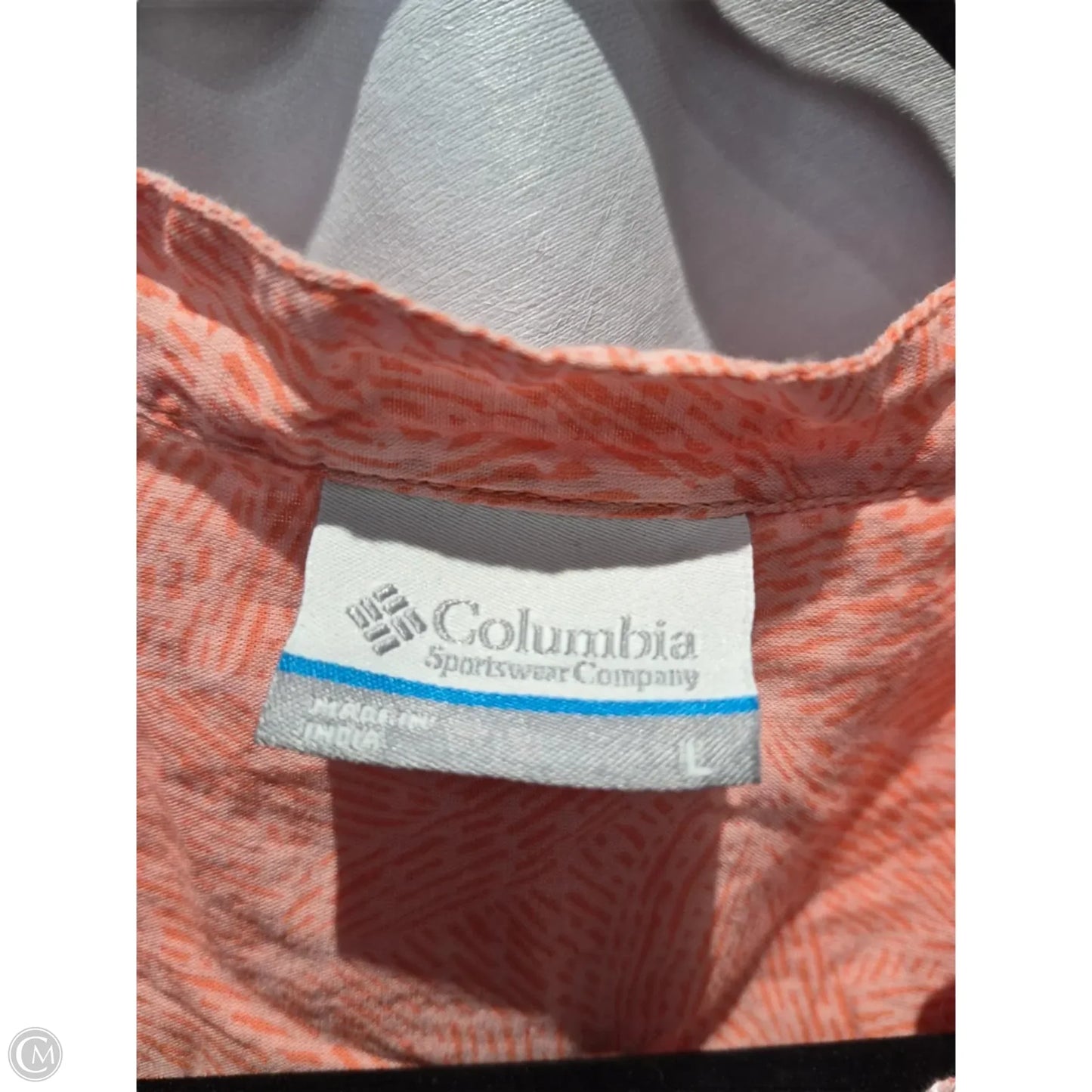 Top 3/4 Sleeve By Columbia In Orange, Size: L