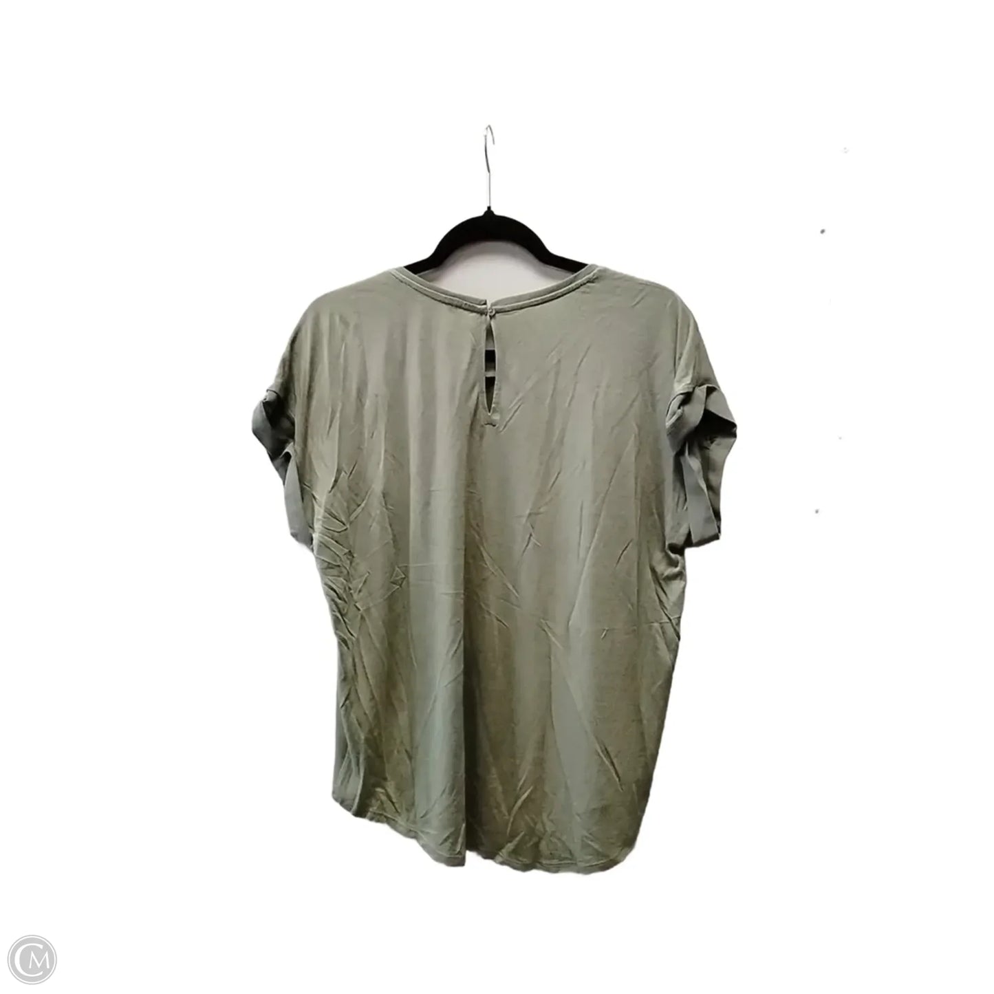 Blouse Short Sleeve By Loft In Green, Size: M