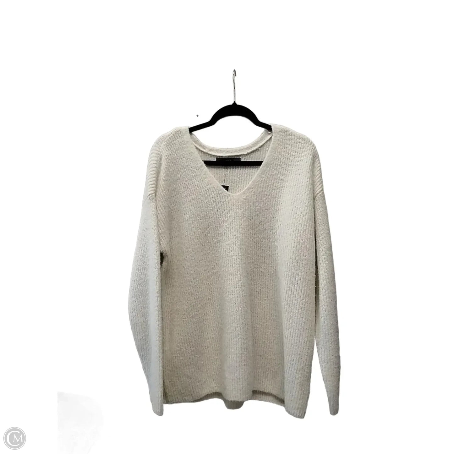 Sweater By Apt 9 In White, Size: L