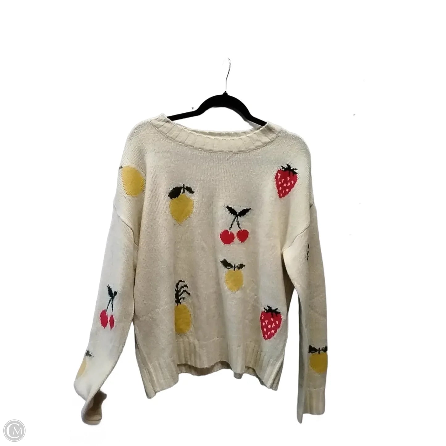 Sweater By Kori America In White, Size: S