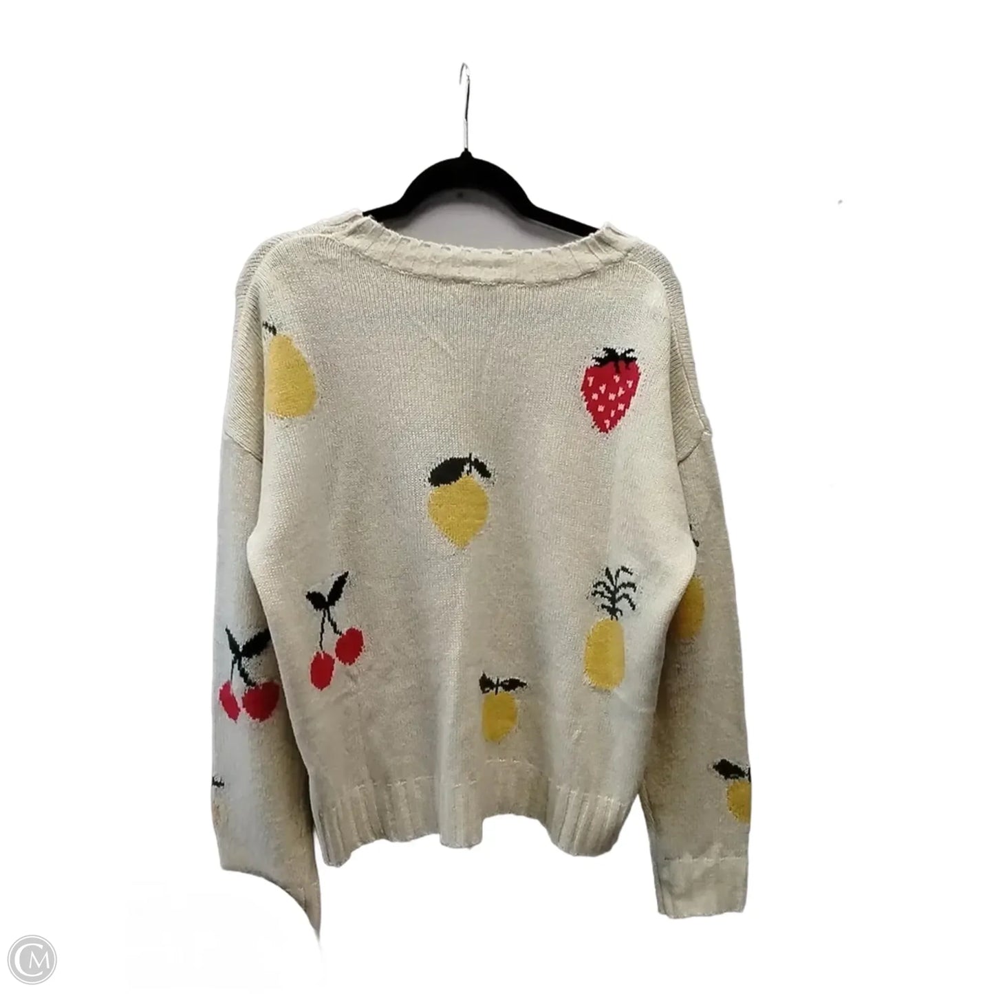 Sweater By Kori America In White, Size: S