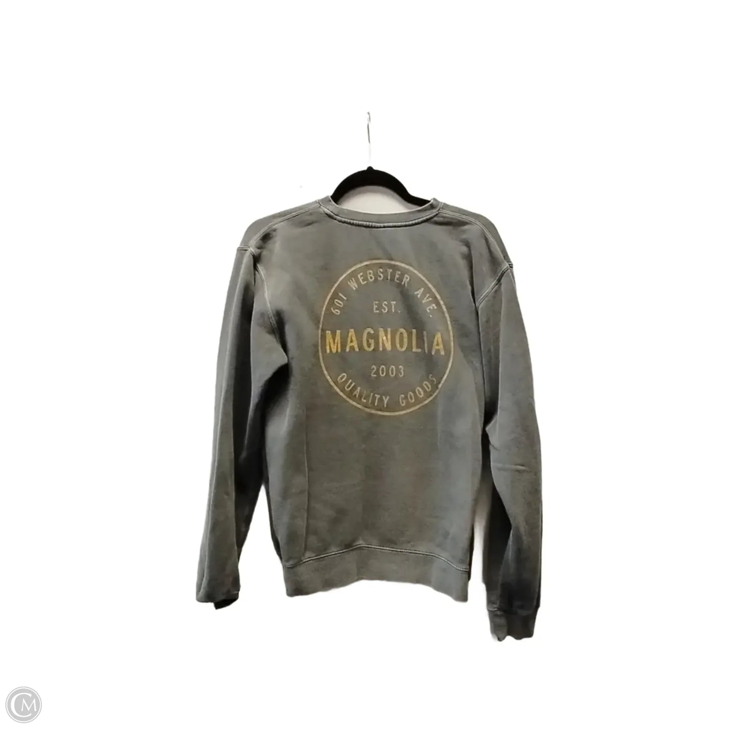 Sweatshirt Crewneck By Clothes Mentor In Grey, Size: S