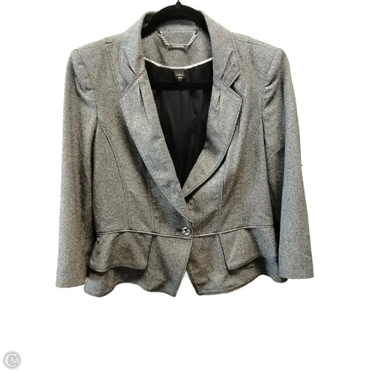 Blazer By White House Black Market In Grey, Size: 12