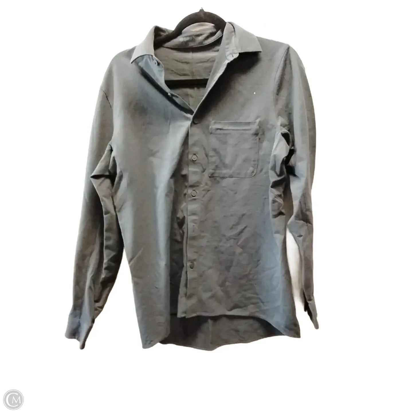 Top Long Sleeve By Lululemon In Grey, Size: M