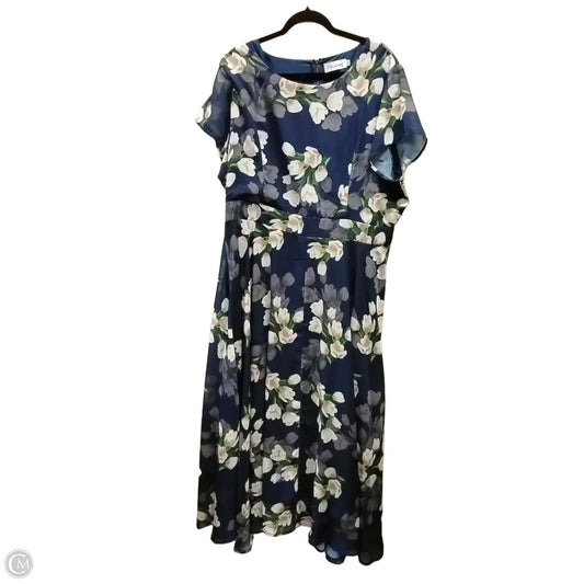 Dress Casual Maxi By Clothes Mentor In Blue, Size: 2x
