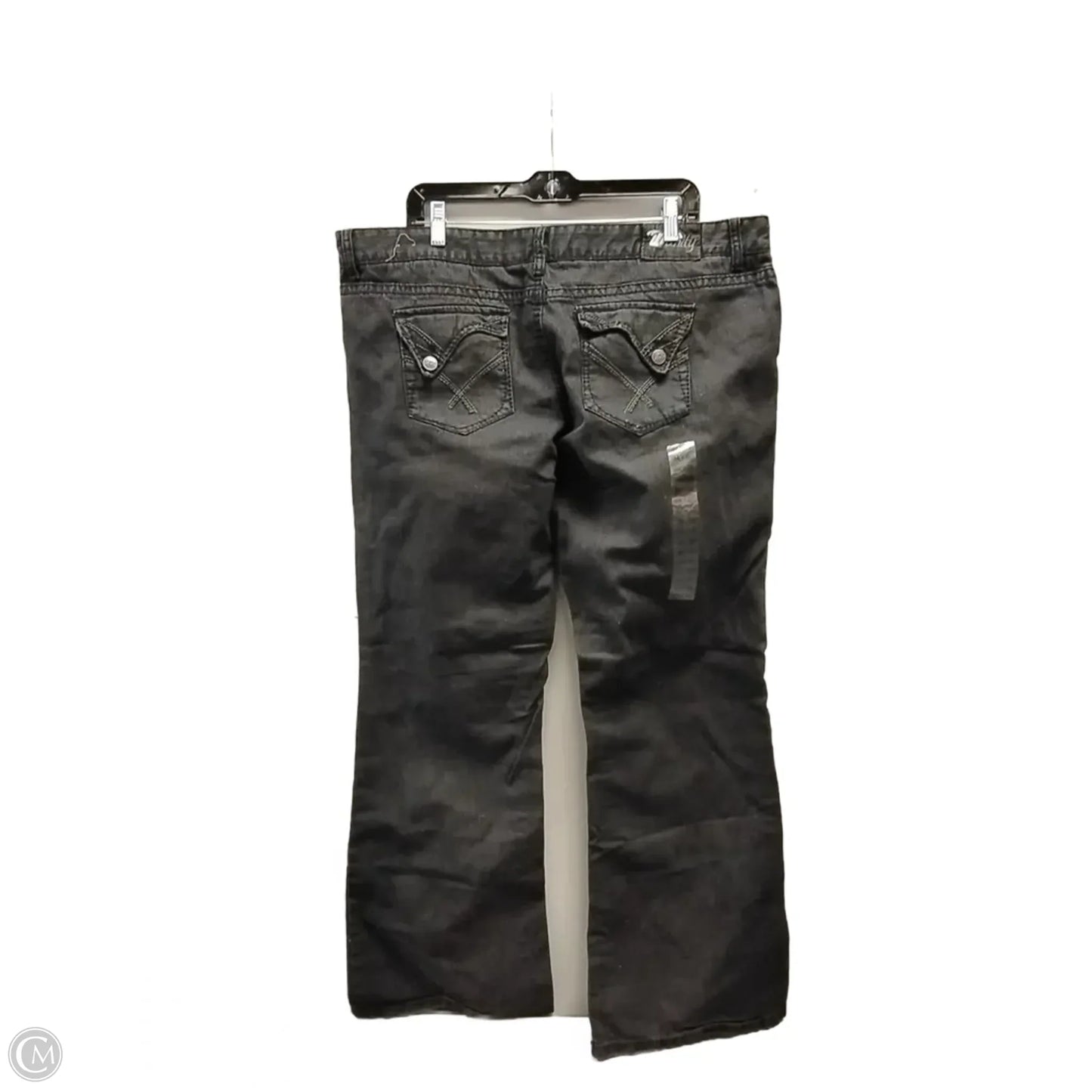 Jeans Flared By Vanity In Black, Size: 18