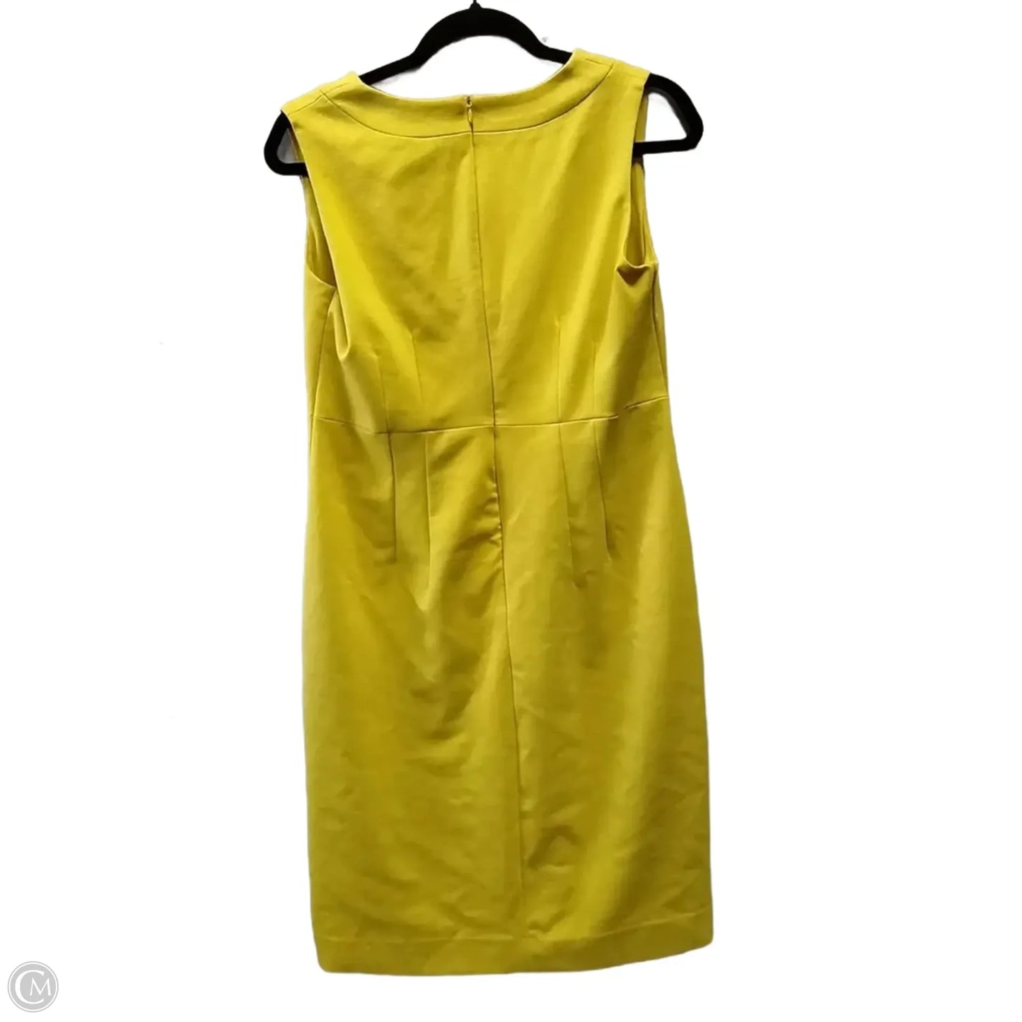 Dress Casual Midi By Adrienne Vittadini In Yellow, Size: 10p