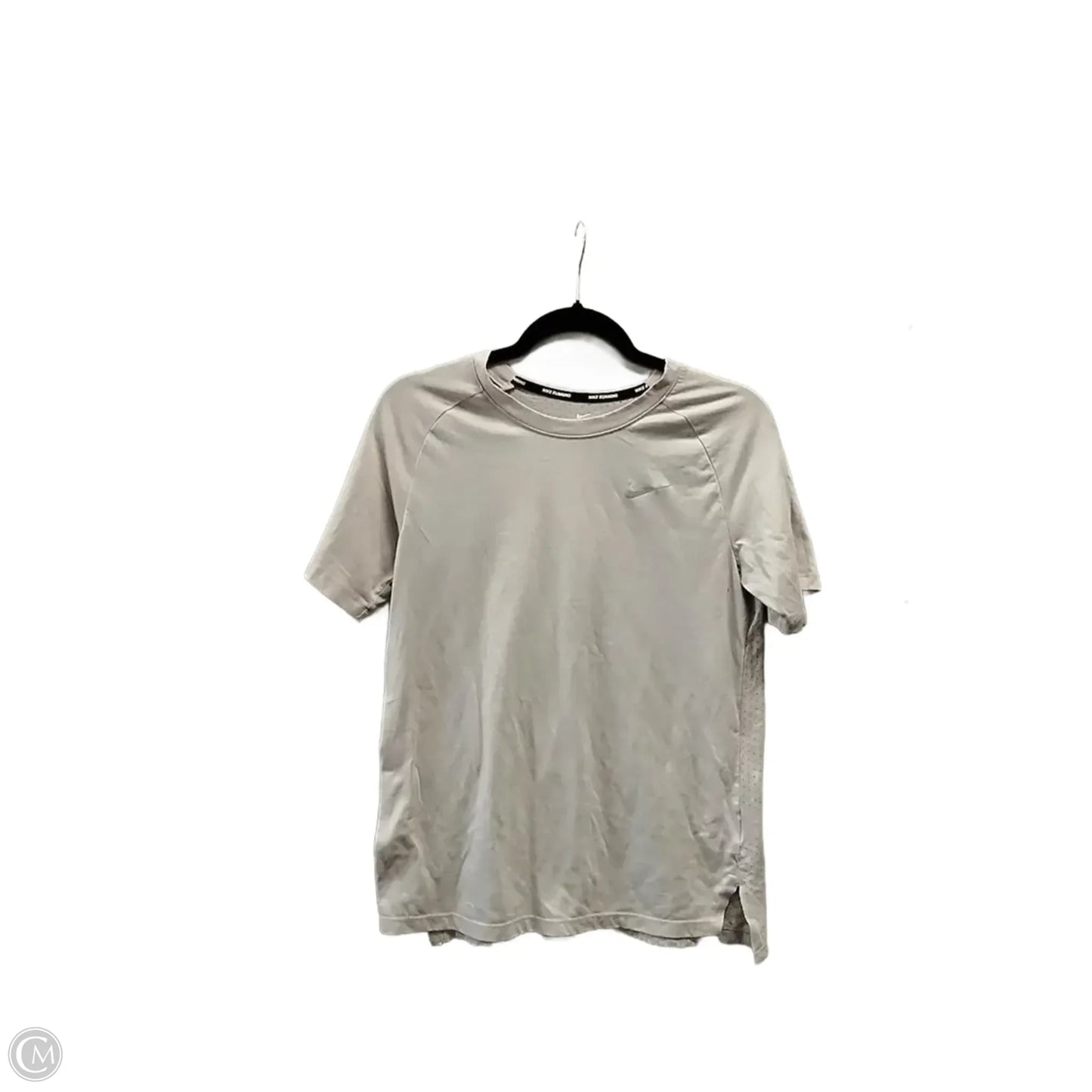 Athletic Top Short Sleeve By Nike In Brown, Size: M