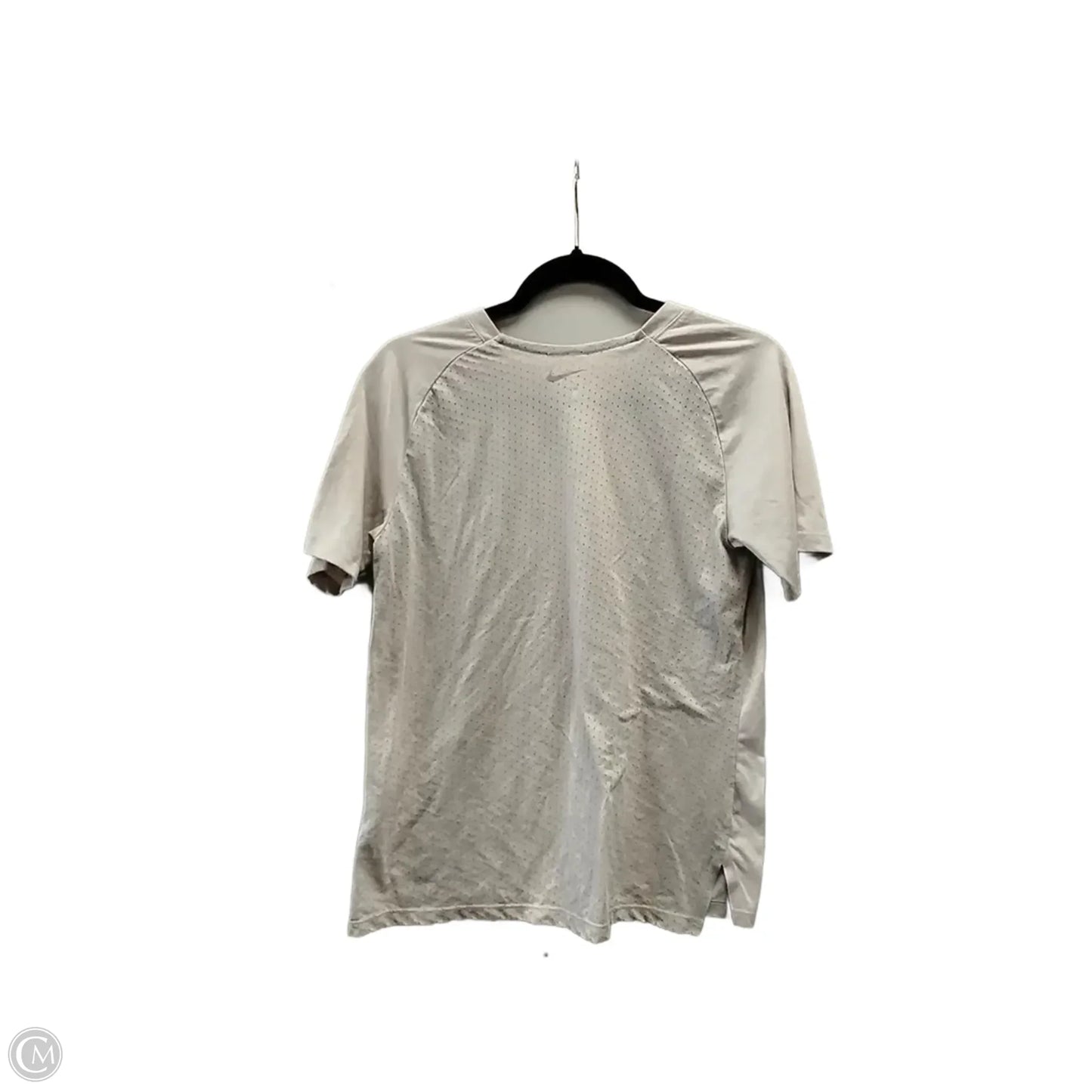 Athletic Top Short Sleeve By Nike In Brown, Size: M