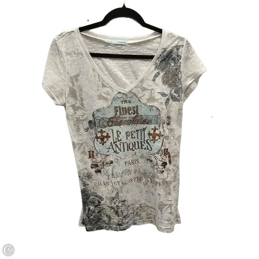 Top Short Sleeve By Maurices In White, Size: L