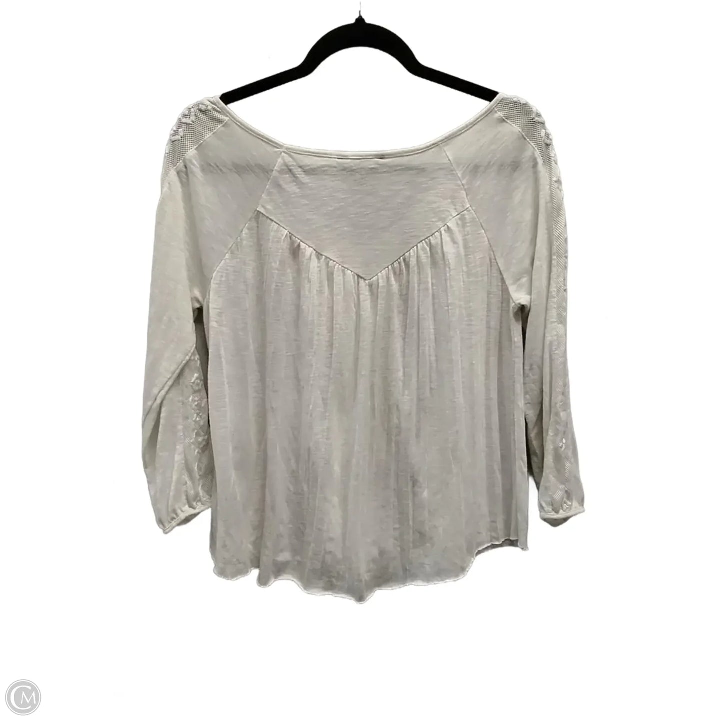 Top Long Sleeve By American Eagle In White, Size: Sp