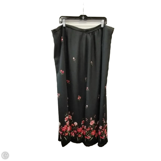 Skirt Maxi By Emma James In Floral Print, Size: 3x