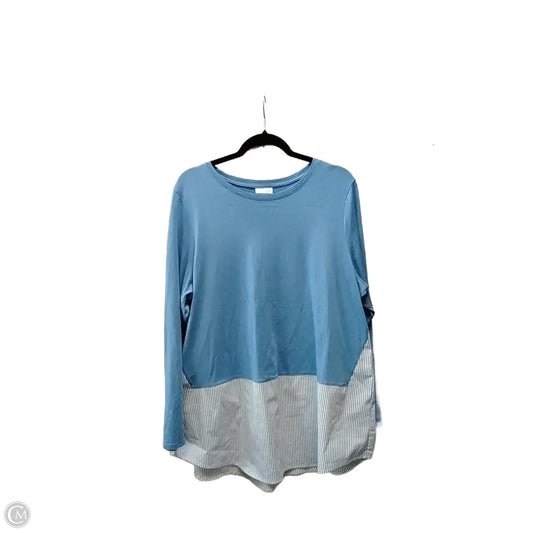 Top Long Sleeve By J. Jill In Blue, Size: Xl