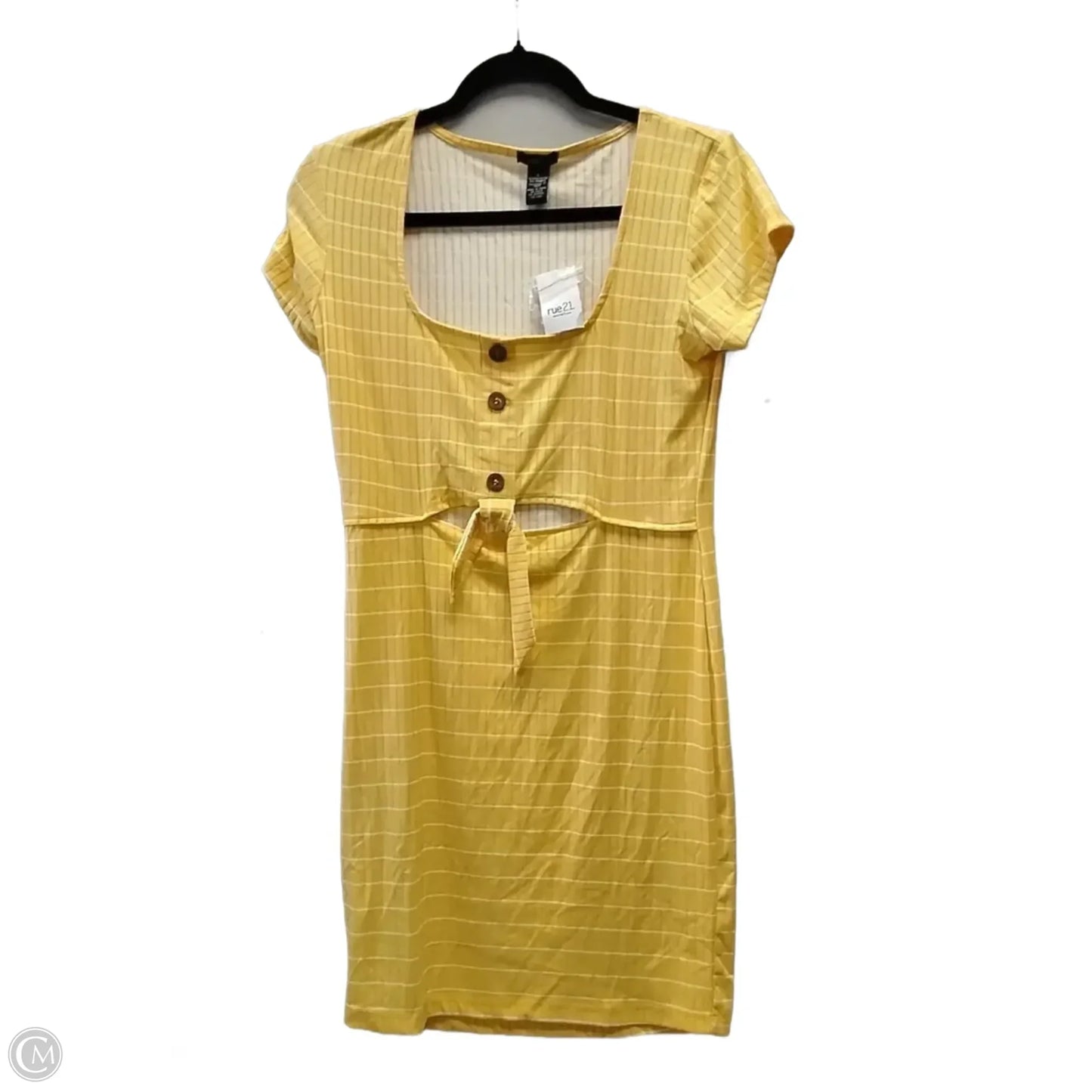Dress Casual Short By Rue 21 In Yellow, Size: L