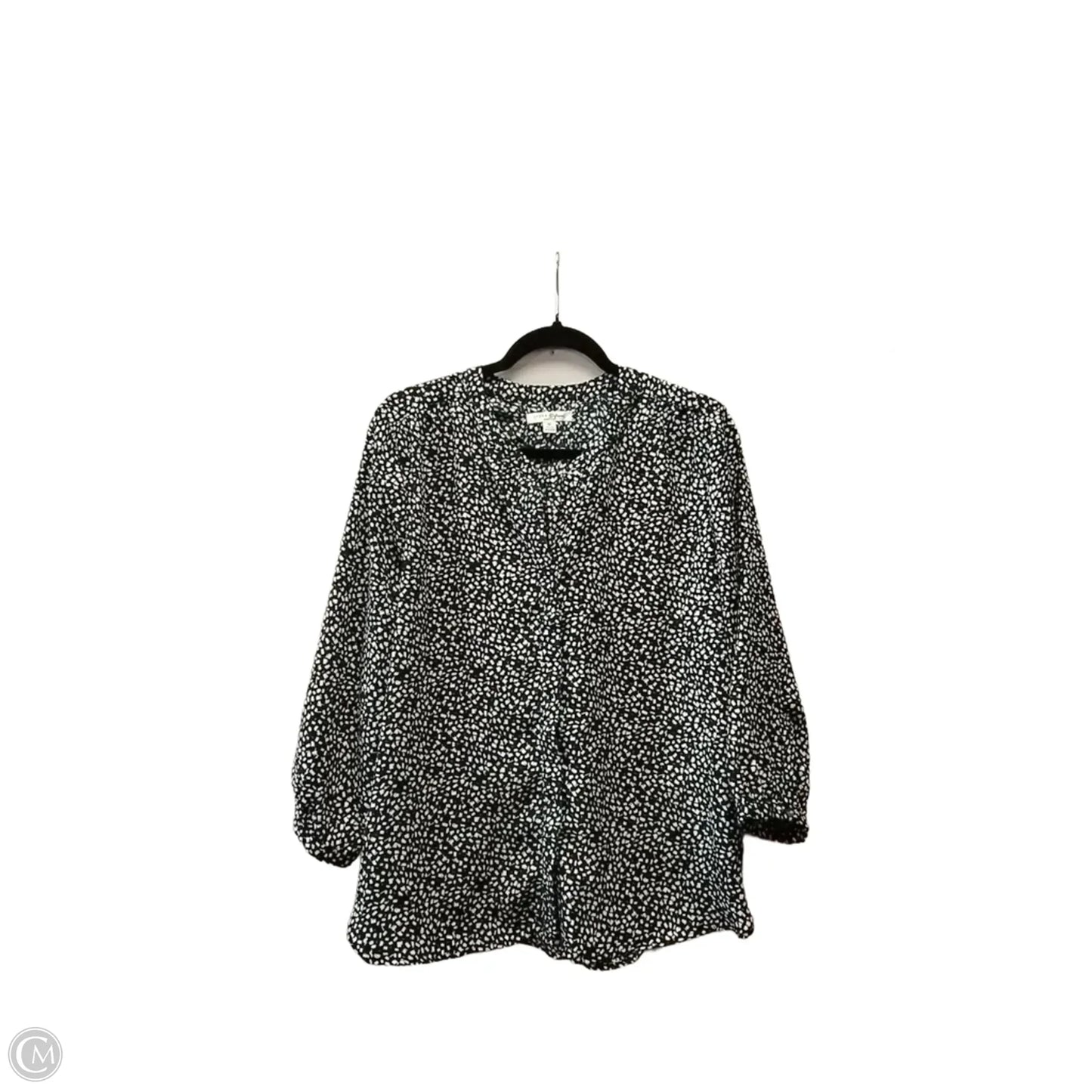 Blouse Long Sleeve By Jachs Girlfirend In Black, Size: M