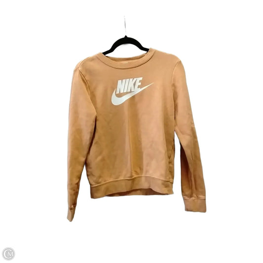 Athletic Sweatshirt Crewneck By Nike In Orange, Size: Xs