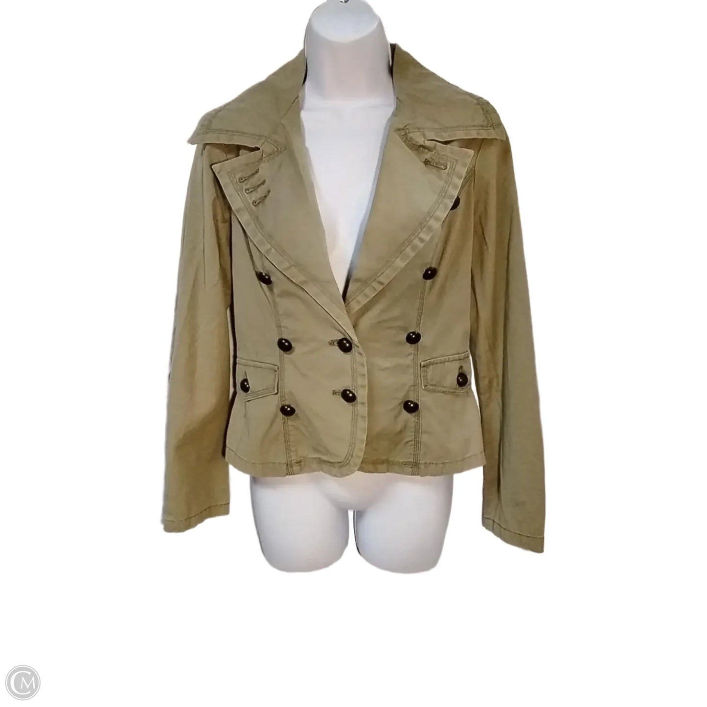 Jacket Denim By Aziz In Green, Size: M