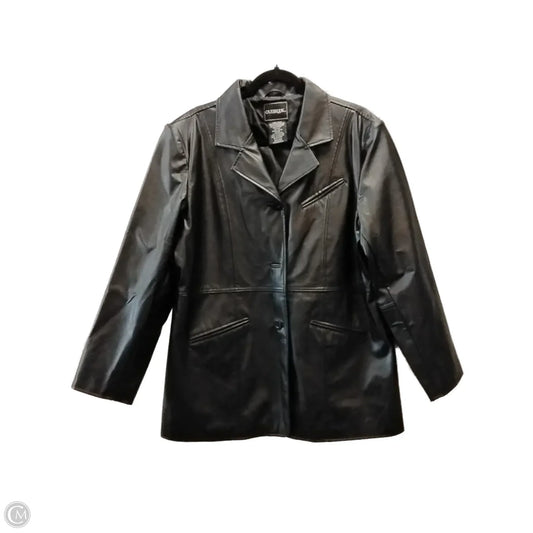 Jacket Leather By Cmb In Black, Size: L