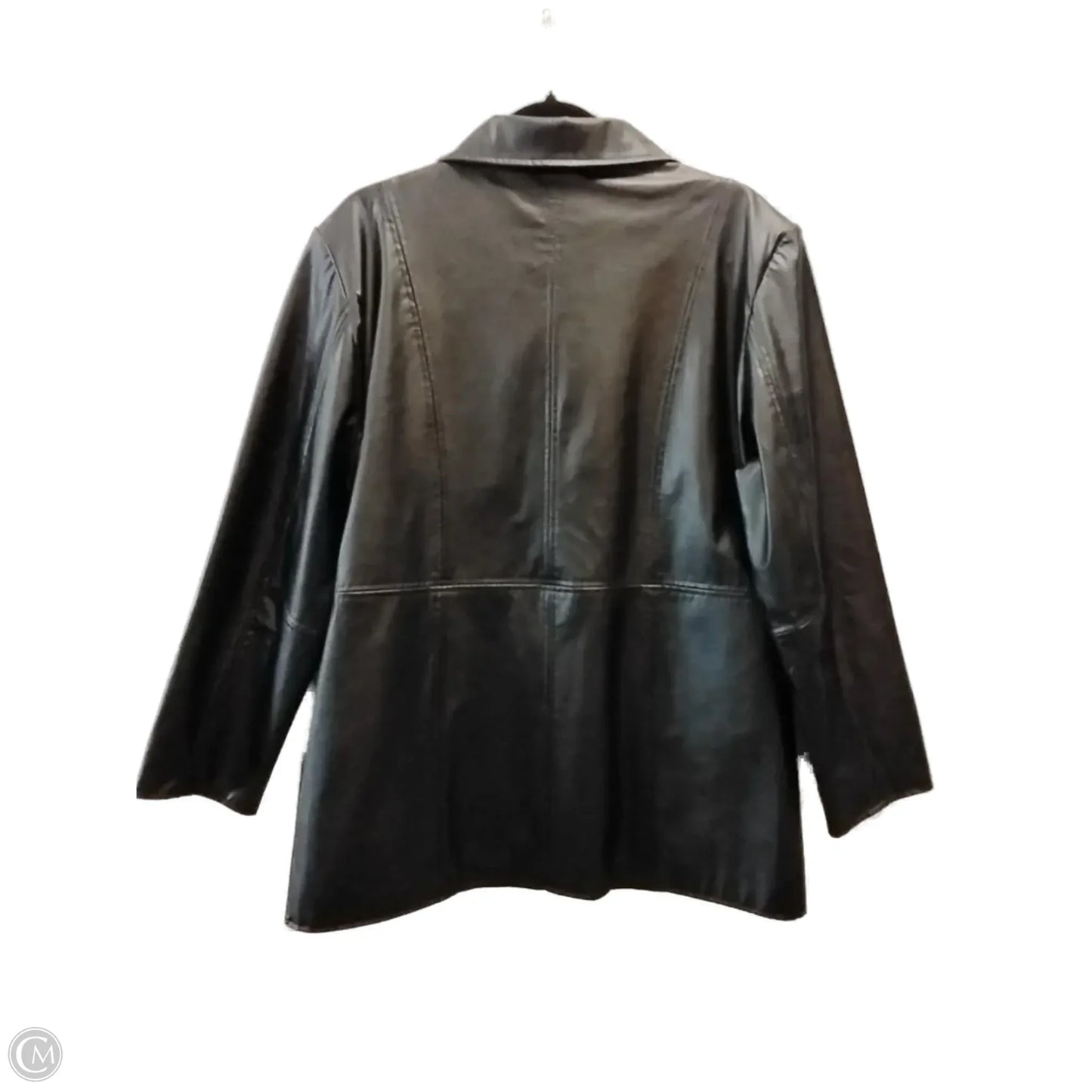 Jacket Leather By Cmb In Black, Size: L